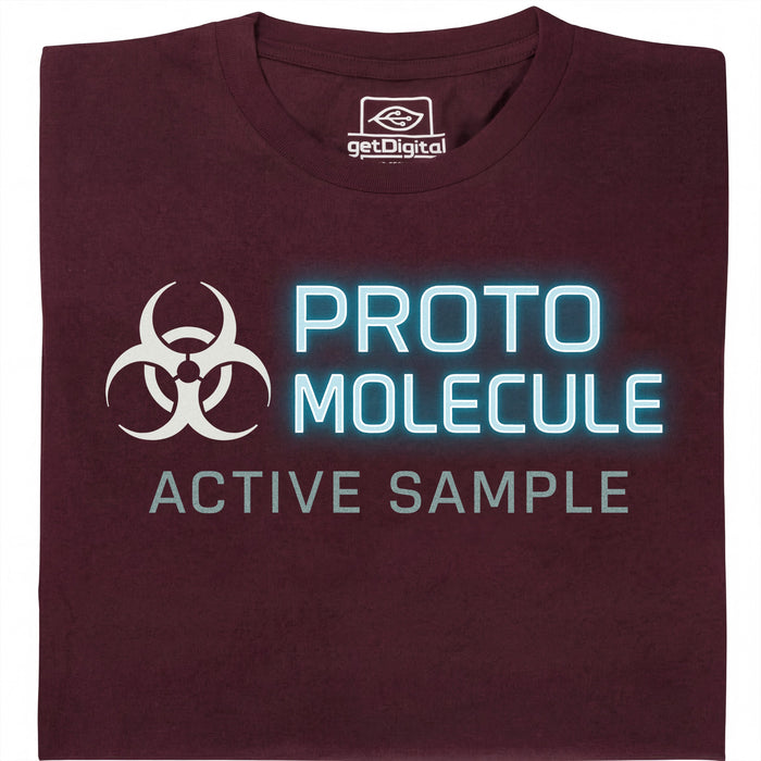 Protomolecule - Active Sample - Vue principale T-shirt Rouge foncé