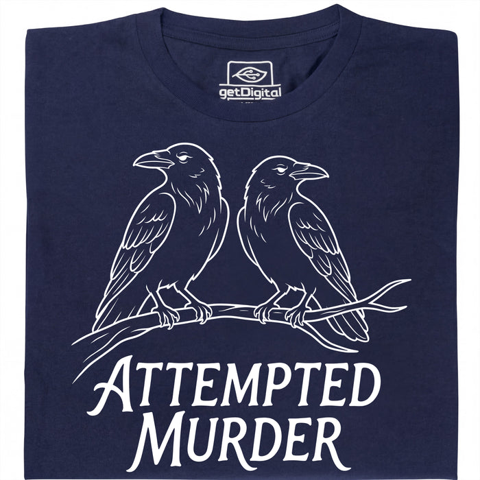 Attempted Murder - Vue principale T-shirt Bleu Marine