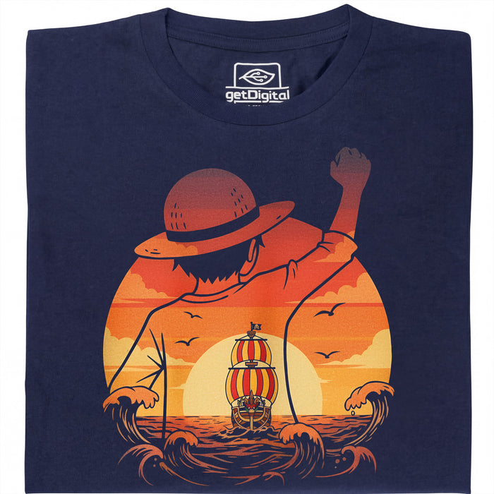 Chase the Horizon - Siempre persiguiendo las nubes - Vista principal Camiseta Azul marino