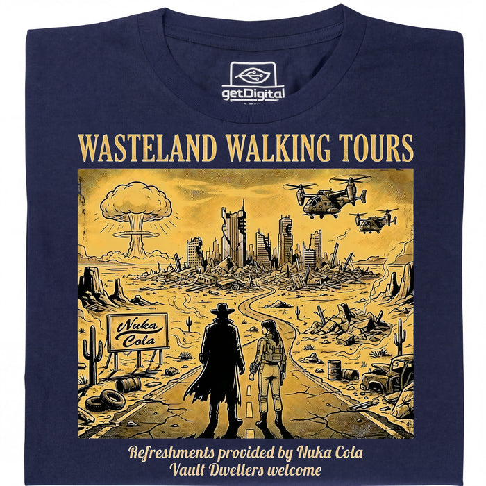 Wasteland Walking Tours - Visualizzazione principale T-Shirt Blu Navy
