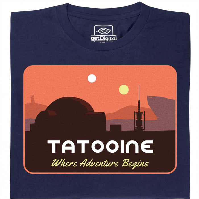 Where Adventure Begins - Main view T-shirt Navy Blue