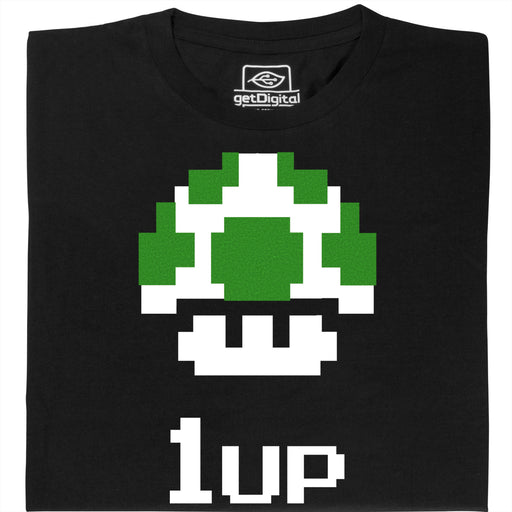 Shroom UP - Vista principal Camiseta Negro