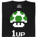 Shroom UP - Vista principal Camiseta Negro