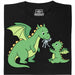 Dragon Parenting - Hoofdweergave T-Shirt Zwart