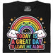A Great Day To Leave Me Alone - Vooraanzicht T-shirt Zwart