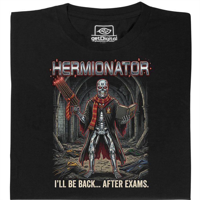 Hermionator - Vista principale T-Shirt Nero