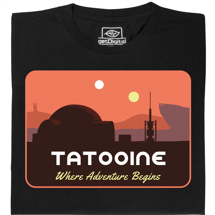Where Adventure Begins - Main view T-shirt Black