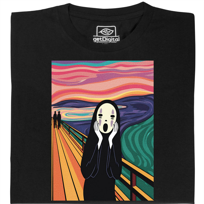 L'Urlo senza Volto - Vista principale T-Shirt Nero