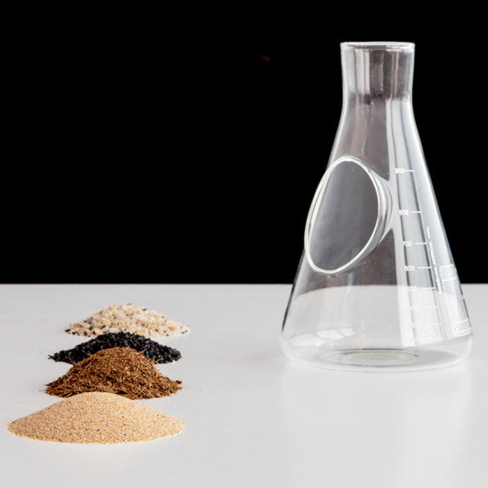 Laborglas Terrarium Anbauset im Erlenmeyerkolben