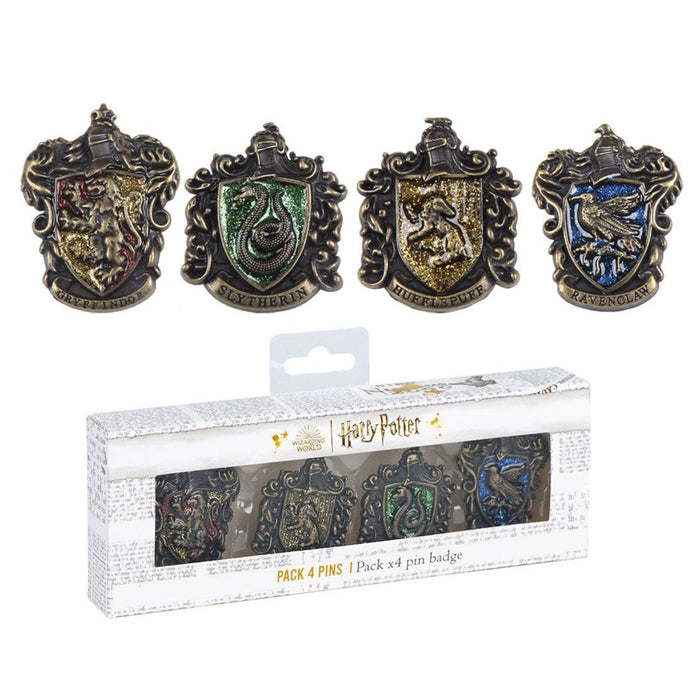 Spille di Harry Potter Hogwarts in confezione da 4 pezzi