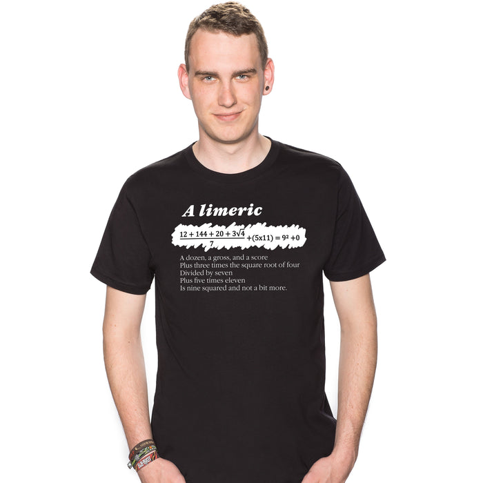 A Limerick - Mathe-Gedicht mit Gleichung - T-Shirt Mann Colin