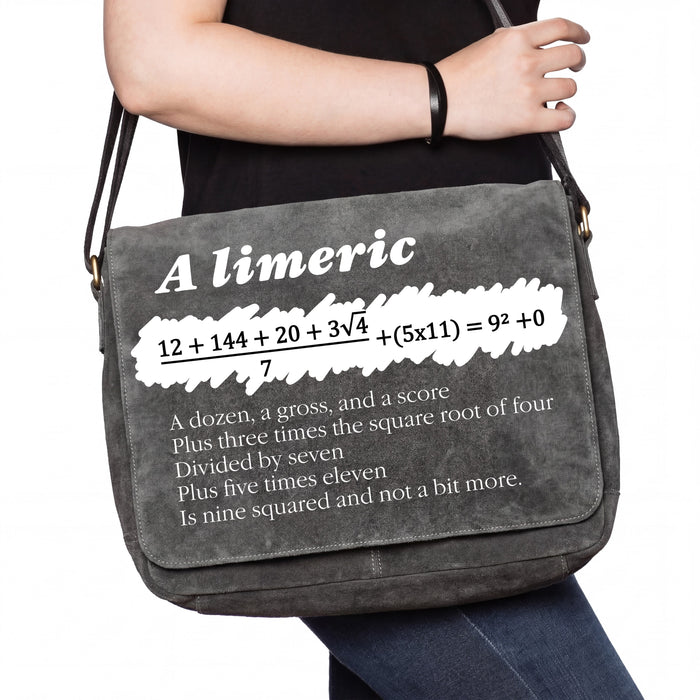A Limerick - Mathe-Gedicht mit Gleichung - Tasche