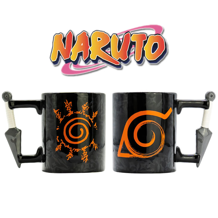 Naruto Shippuden 3D Mug - Kunai Cup with Konoha Symbol