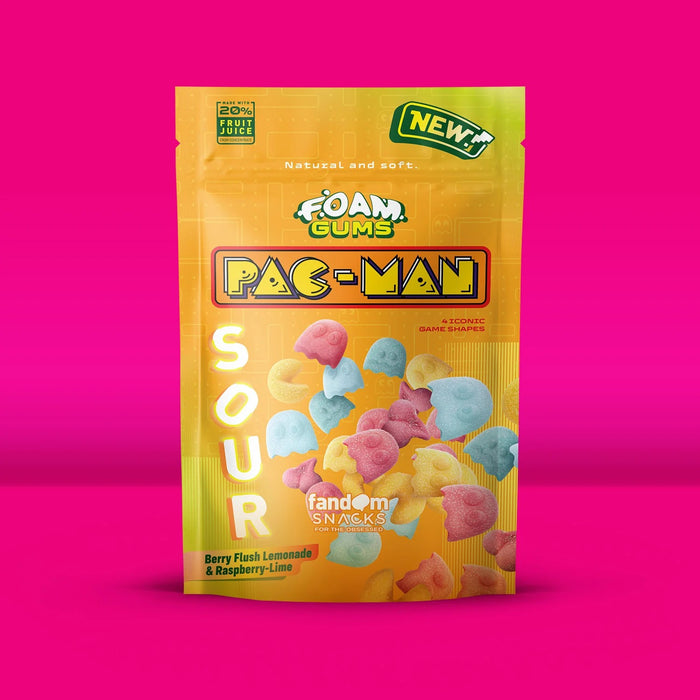 Fandom Snacks Foam Gums Pac-Man (Sauer) - Schaumgummi 125g
