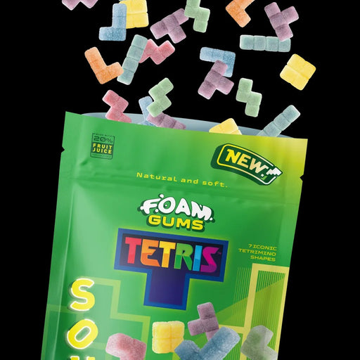 Fandom Snacks Foam Gums Tetris (Sour) – 125g Fruit Gummies
