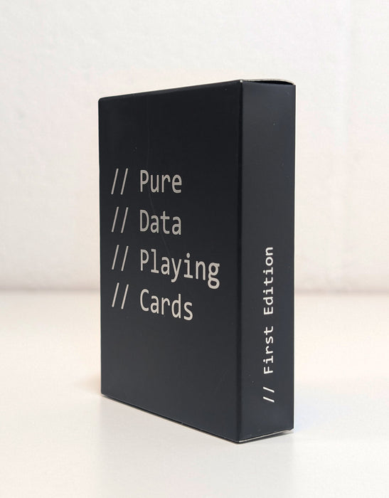 Pure Data Playing Cards - Limitiertes Kartenspiel im JSON-Design