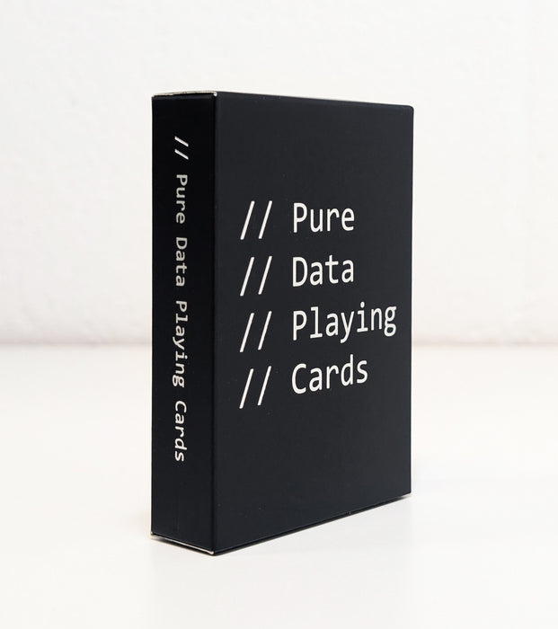Pure Data Playing Cards - Limitiertes Kartenspiel im JSON-Design
