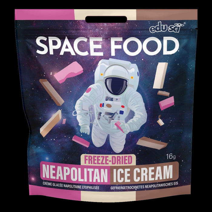 Astronautenvoeding – Gevriesdroogde Neapolitaanse Ijs