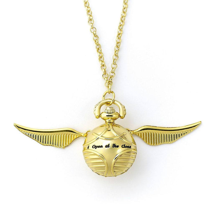 Collar Harry Potter Snitch Dorada con reloj