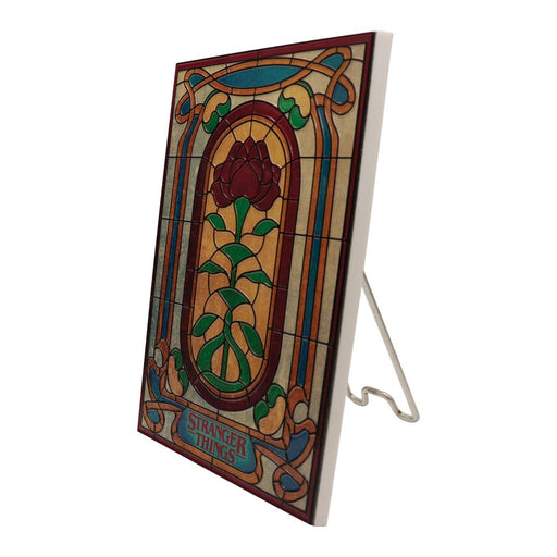 Stranger Things Wandschild Creel House Buntglasfenster