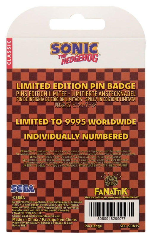Sonic Pin with Moving Hedgehog