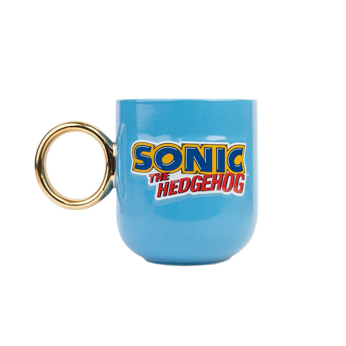 Mug 3D Sonic avec anse en anneau doré