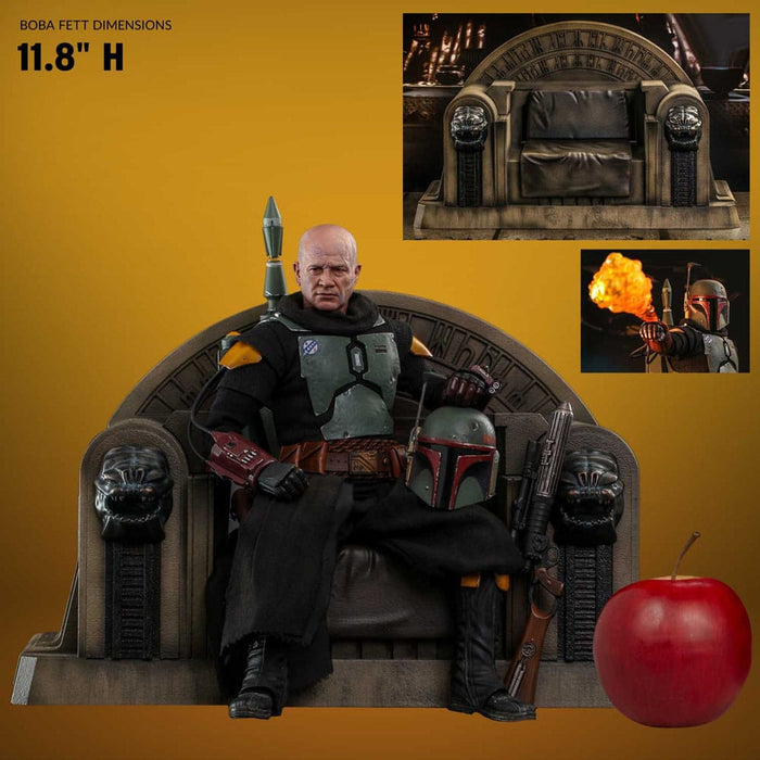 Action figure Star Wars The Mandalorian Boba Fett con Trono 1:6 Special Edition