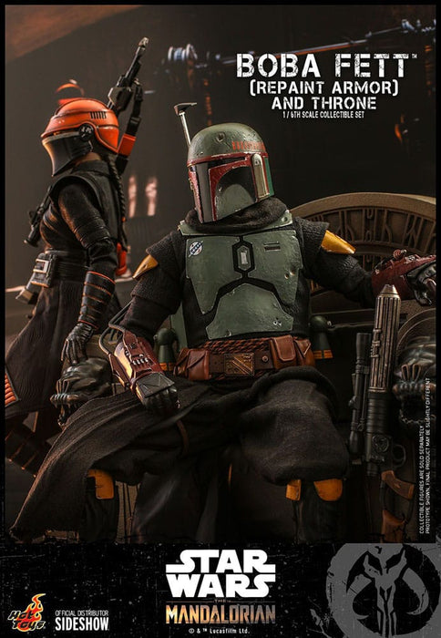 Action figure Star Wars The Mandalorian Boba Fett con Trono 1:6 Special Edition