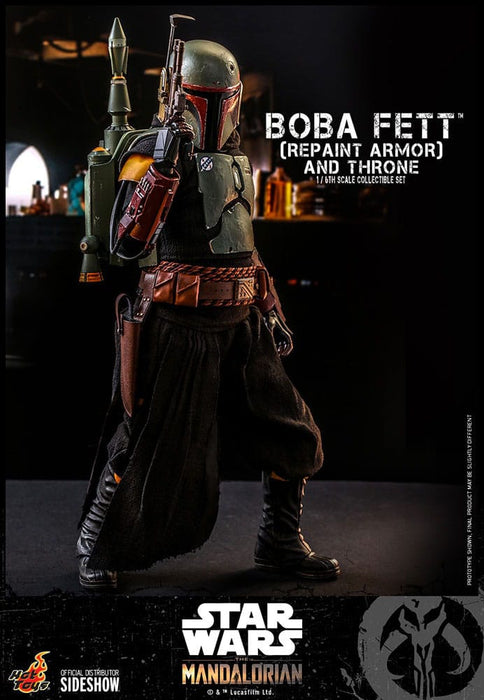 Action figure Star Wars The Mandalorian Boba Fett con Trono 1:6 Special Edition