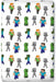 Lenzuolo con angoli Minecraft con Steve, Alex e Creeper
