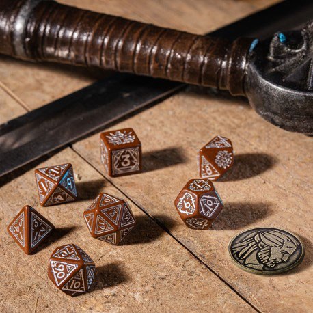 The Witcher set de dados Geralt (Roach's Companion)