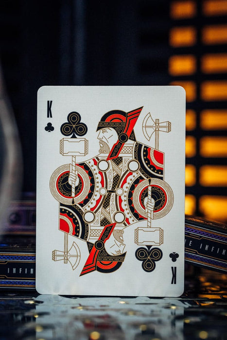 Carte da gioco Avengers Saga dell'Infinito rosse
