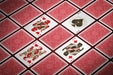Carte da gioco Avengers Saga dell'Infinito rosse