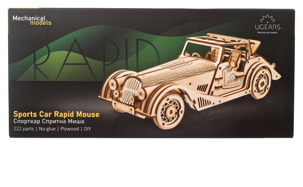 Coche deportivo Rapid Mouse, kit de maqueta de madera