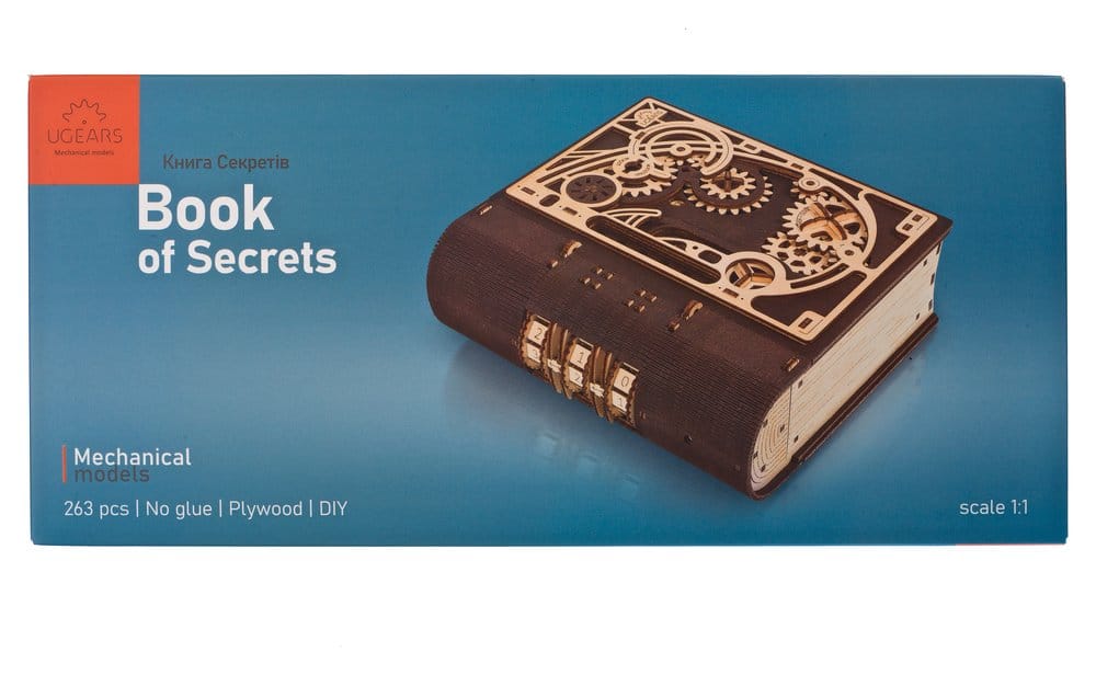Boek der geheimen houten bouwpakket