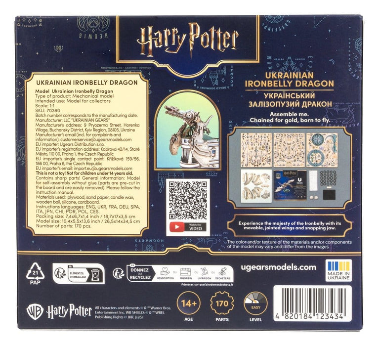 Kit de maqueta de madera Ironbelly Ucraniano de Harry Potter