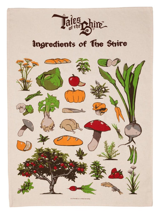The Lord of the Rings Tea Towel Ingredients of the Shire