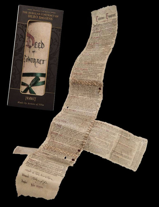 De Hobbit Bilbo's Contract Mini-replica