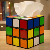 Zauberwürfel Taschentuchbox aus Big Bang Theory